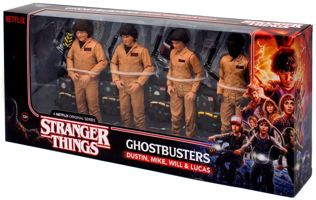 Stranger Things Ghostbusters 4体セットフィギュア Stranger Things: Dustin, Mike, Will e Lucas - Ghostbusters