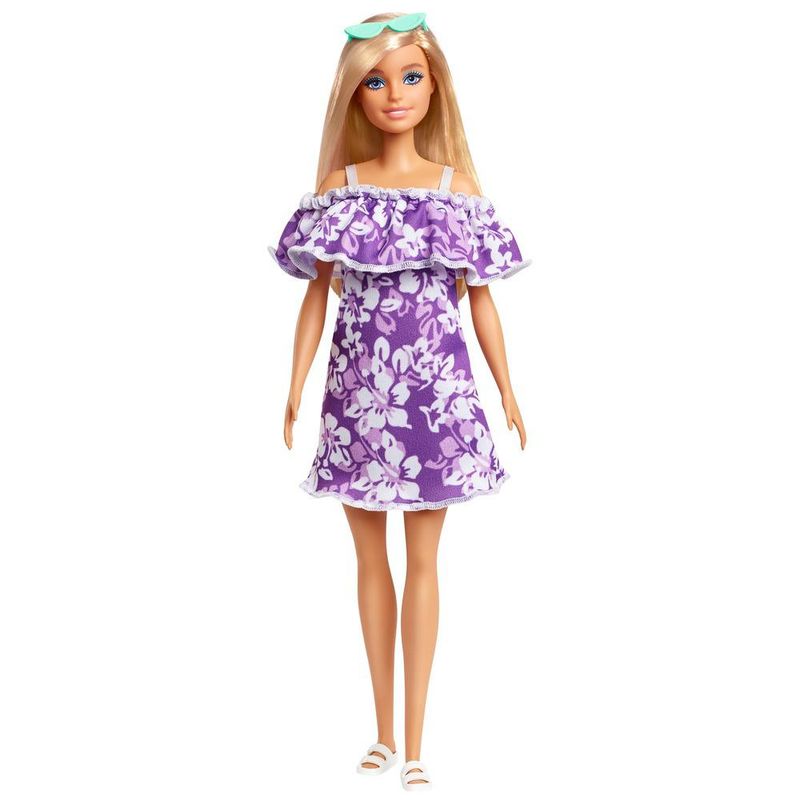 Boneca---Barbie-Malibu---Aniversario-de-50-anos---The-Ocean---Vestido-Floral-com-Babado---Mattel-3