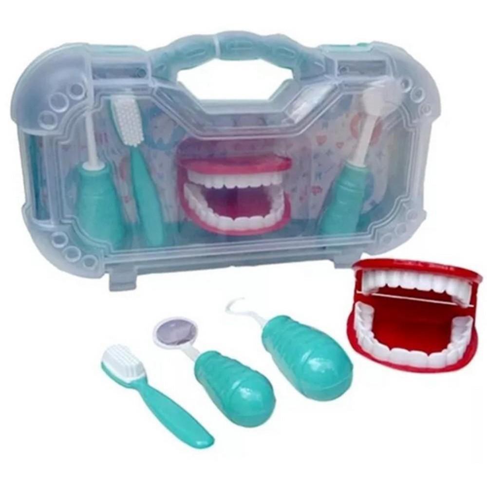 Maleta KIT Dentista Infantil Verde Paki TOYS 1270 - Ri Happy