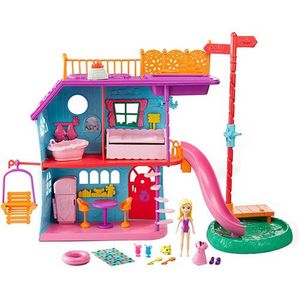 Playset e Mini Boneca - Polly Pocket - Casa do Lago da Polly - Mattel - Ri  Happy
