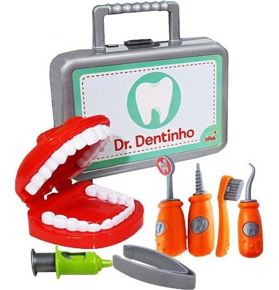 Kit Maleta Dentista Infantil - Brinquedo Doutor Dentinho - Brincando de  Dentista