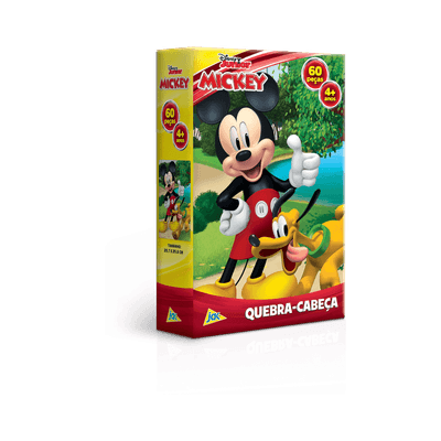 Quebra-Cabeça Mickey Disney Junior 60 Peças - Novo Papel