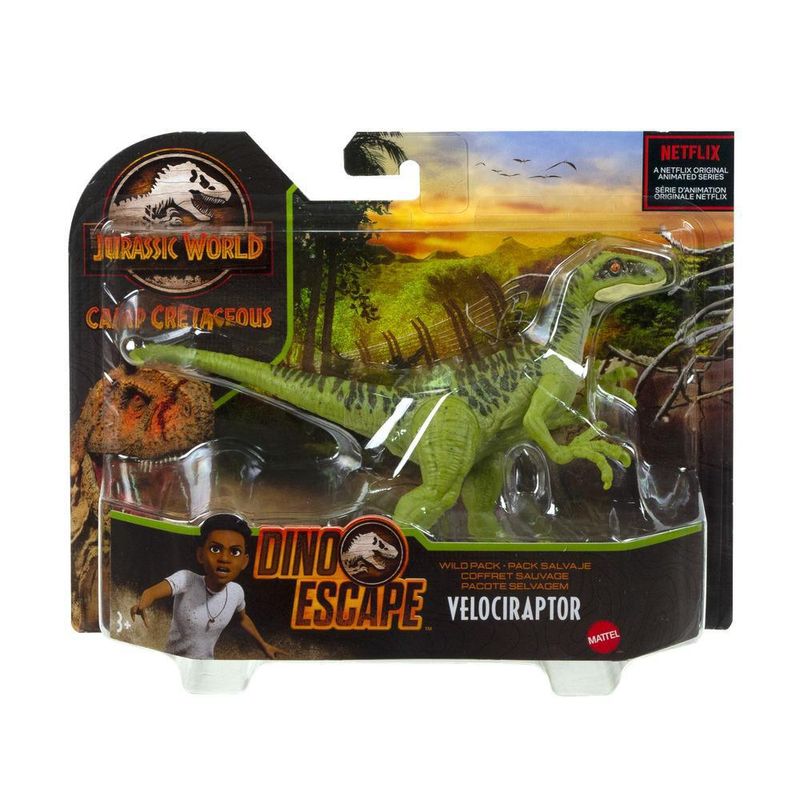 Figura-de-Acao---Jurassic-World---Rugido-Selvagem---Velociraptor---15-cm---Mattel-2