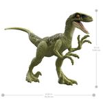 Figura-de-Acao---Jurassic-World---Rugido-Selvagem---Velociraptor---15-cm---Mattel-6