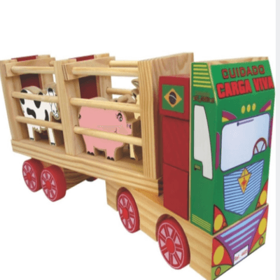 Caminhão De Brinquedo Madeira …