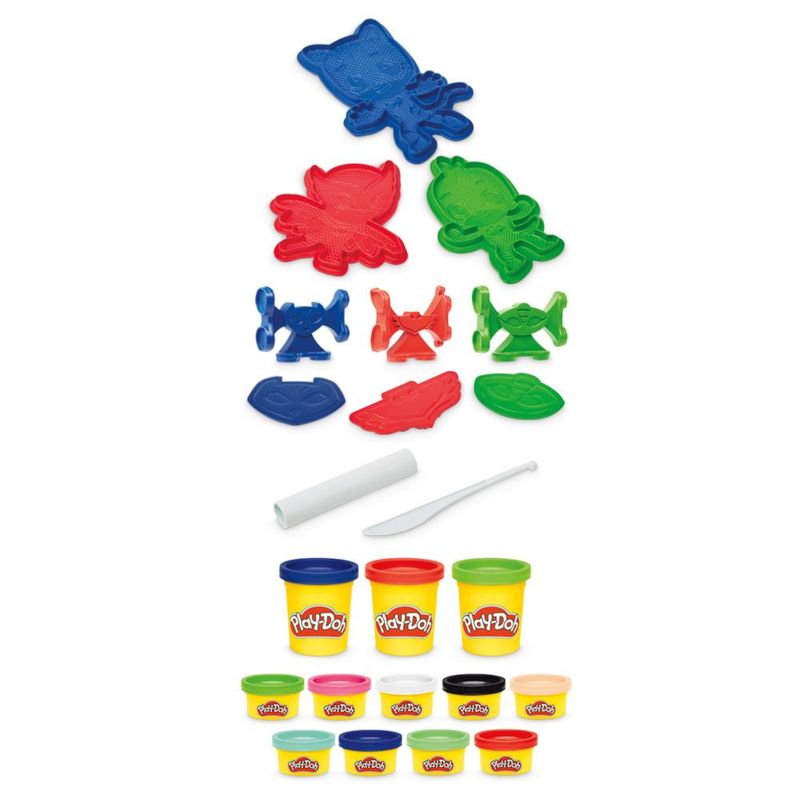Conjunto-Massa-de-Molelar---Play-Doh---Kit-de-Herois-PJ-Masks-com-12-Potes-de-Massinha---Hasbro-2