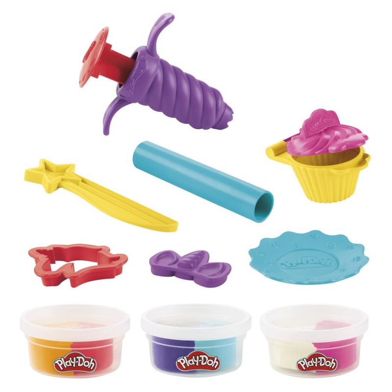 Conjunto-Massa-de-Molelar----Play-Doh---Docinhos-de-Unicornios-com-2-Cores-de-Massinha---Hasbro-2