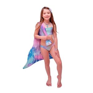 Roupa Sereia Bebê de Luxo Com Cauda e Biquíni - Ri Happy