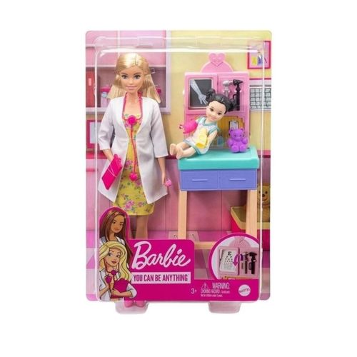 Barbie Profissões Pediatra Ortopedista Loira 3+ GTN51 Mattel