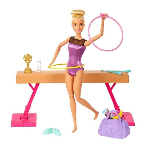 Barbie Ginasta e Playset com Acessórios 3+ GJM72 Mattel