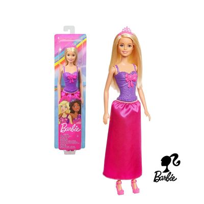 Boneca Barbie Fashion Loira Vestido Rosa Mattel Original