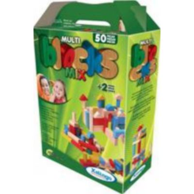 Blocks De Montar Em Madeira Com 50 Peças Mix Coloridos - Alfabay - Cubo  Mágico - Quebra Cabeças - A loja de Profissionais e Colecionadores!