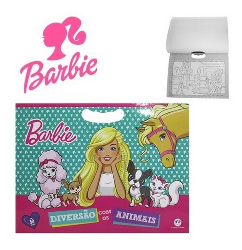 Livro Infantil Colorir Barbie C/50 Adesivos 48pag Ciranda - Ri Happy
