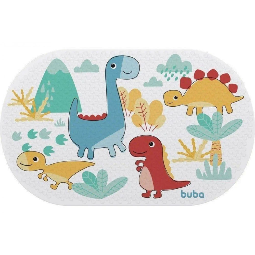 Tapete de Banho Infantil - Buba - Com Ventosa - Dino - Colorido - Ri Happy