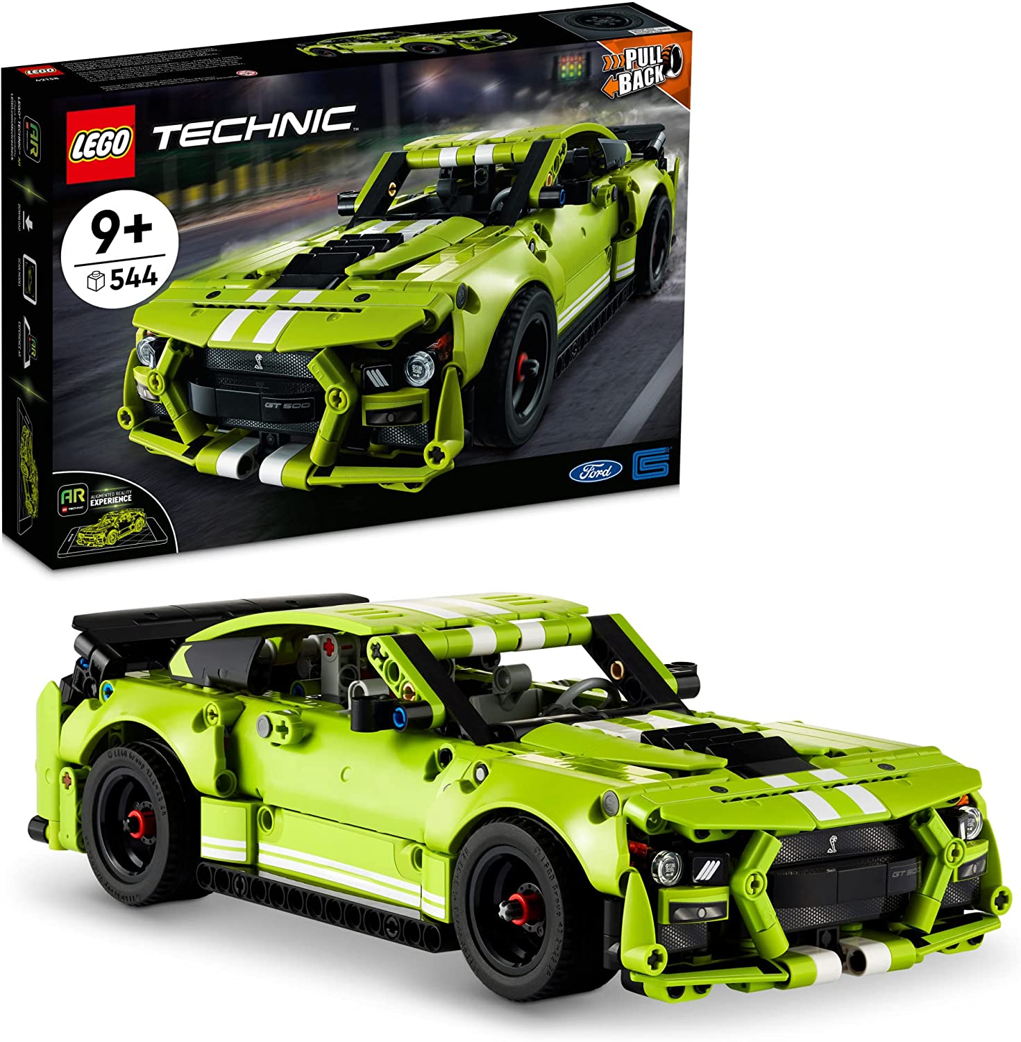 Lego Technic Ford Mustang Shelby Gt500, 544 Peças, 42138