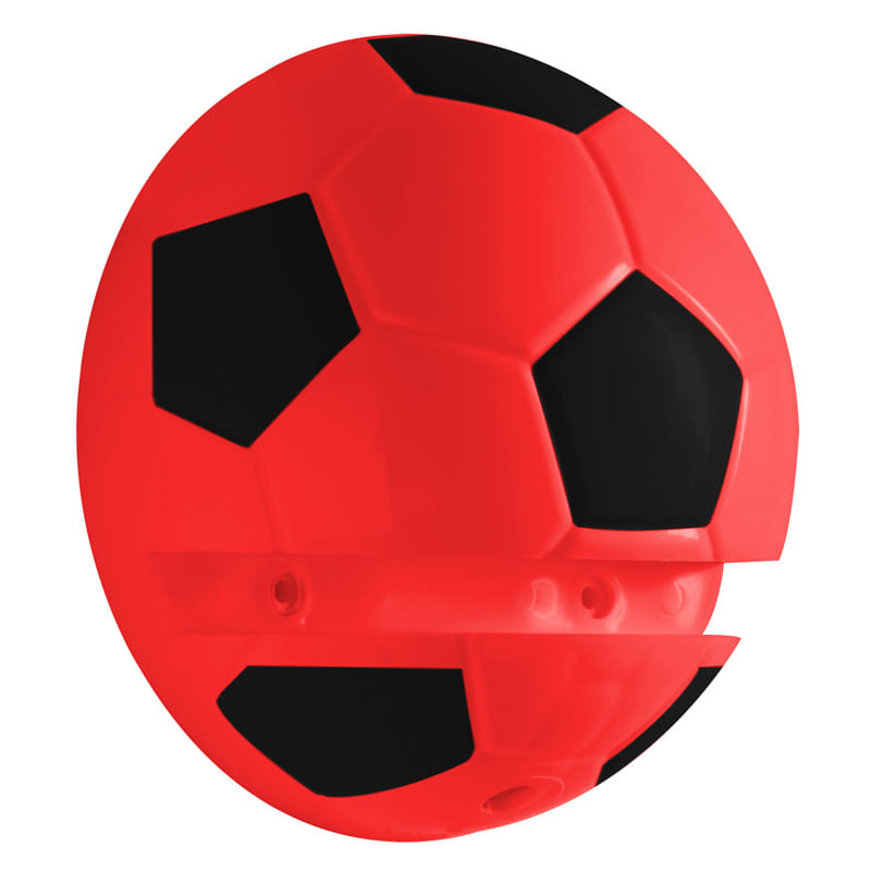 Suporte-para-Prateleira---Bola-de-Futebol-Vermelha-e-Preta---Prat-K