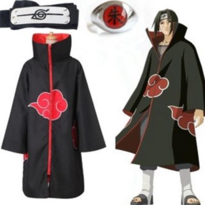 Naruto akatsuki membro cosplay aneis