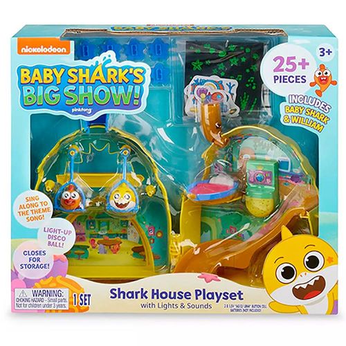 Playset e Mini Figura - Baby Shark - Playset Casinha Big Show - Sunny