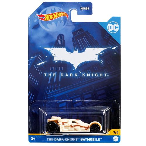 Carrinho - Hot Wheels - The Dark Knight Batmobile - Mattel - Branco