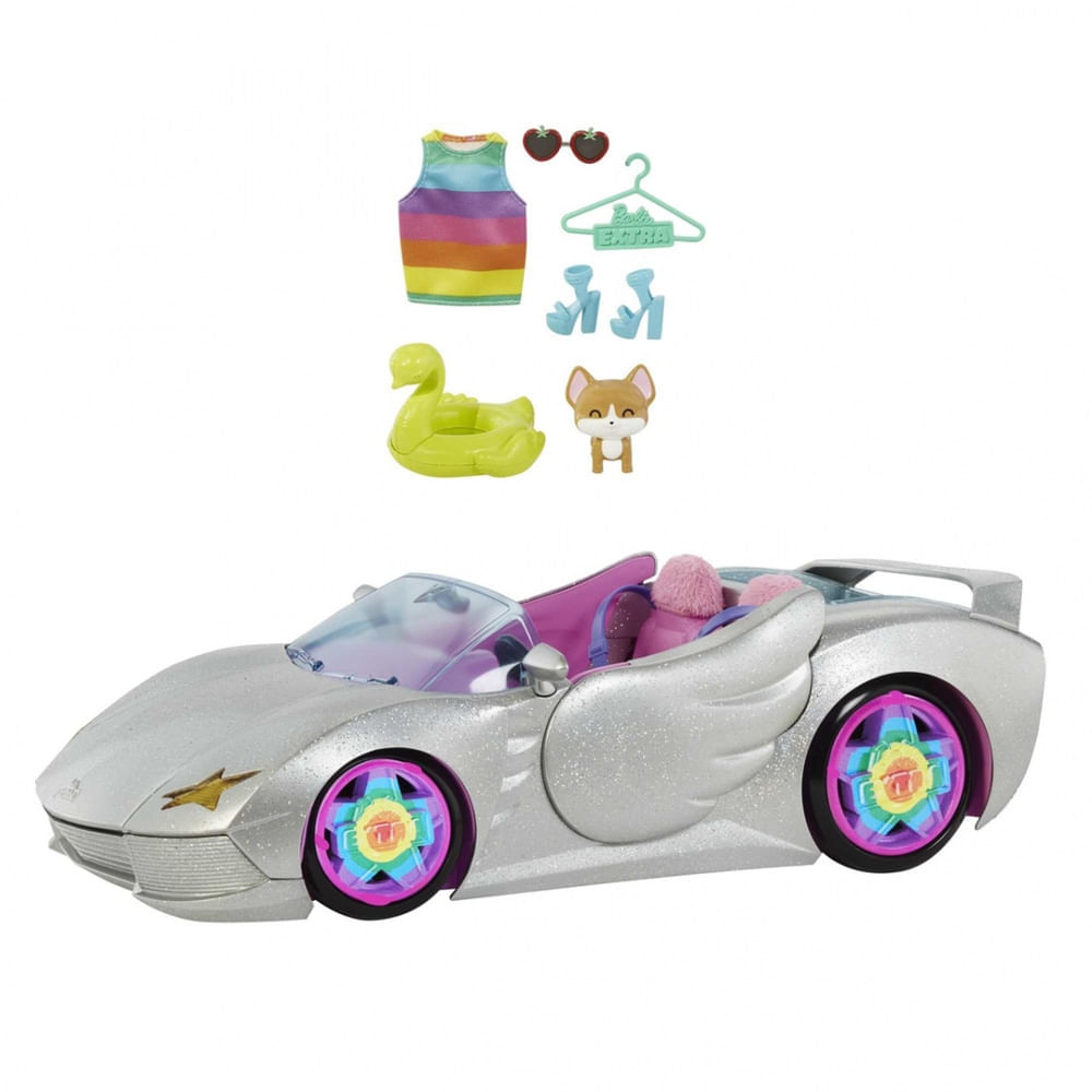 Carro De Controle Remoto Da Barbie Conversivel Boboleta Styl - Ri Happy