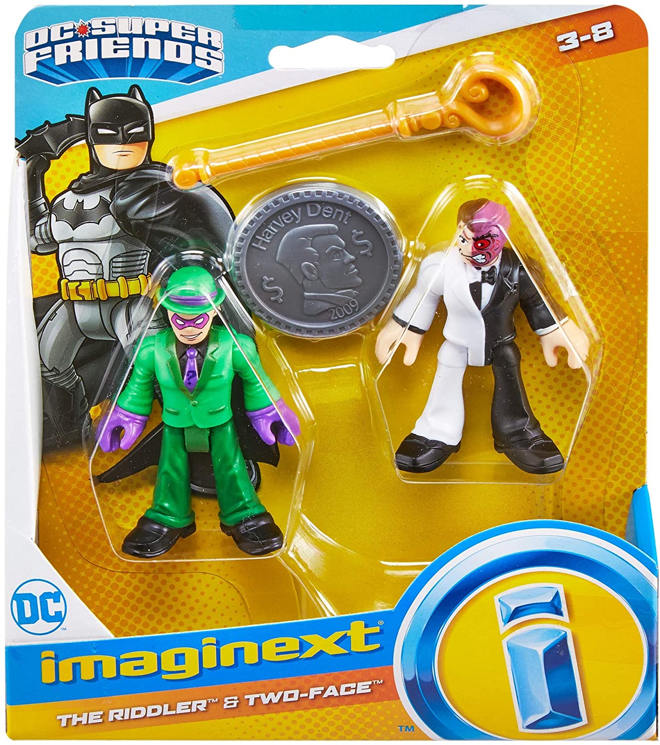 Imaginext DC Super Heroes The Riddler e Two-Face - Ri Happy