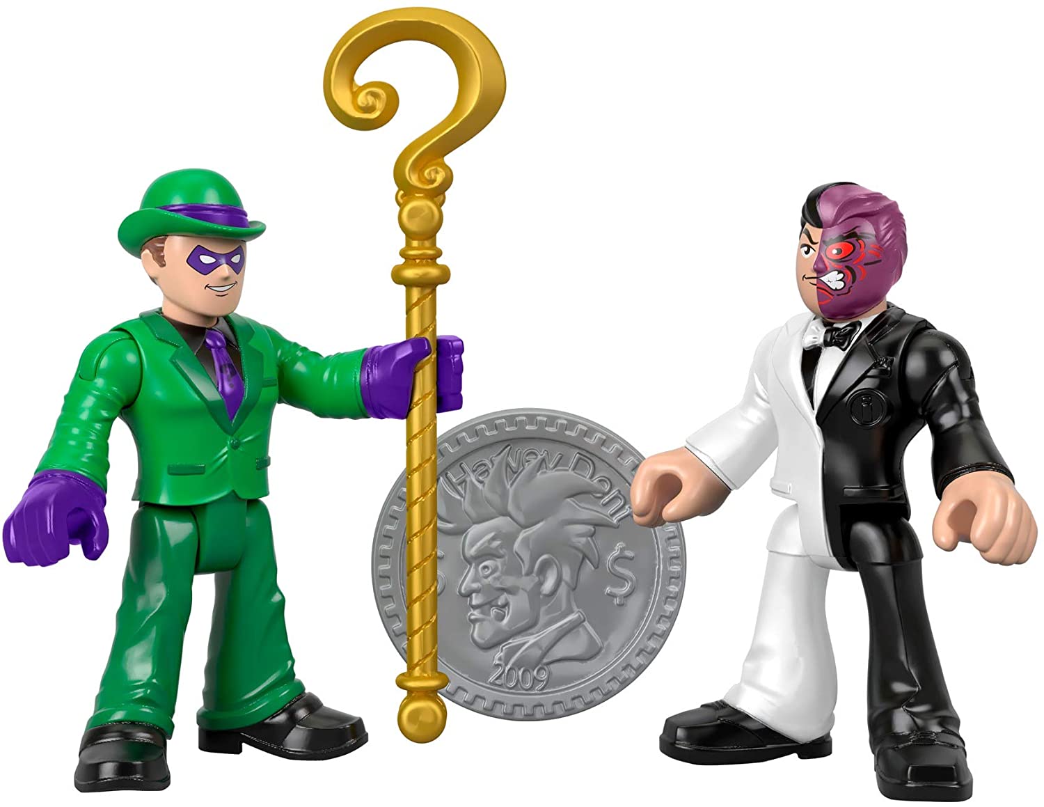 Imaginext DC Super Heroes The Riddler e Two-Face - Ri Happy