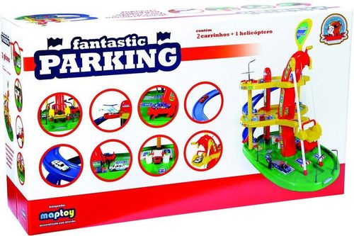 Posto Fantastic Parking Compatível Carrinho Hotwheels Maptoy