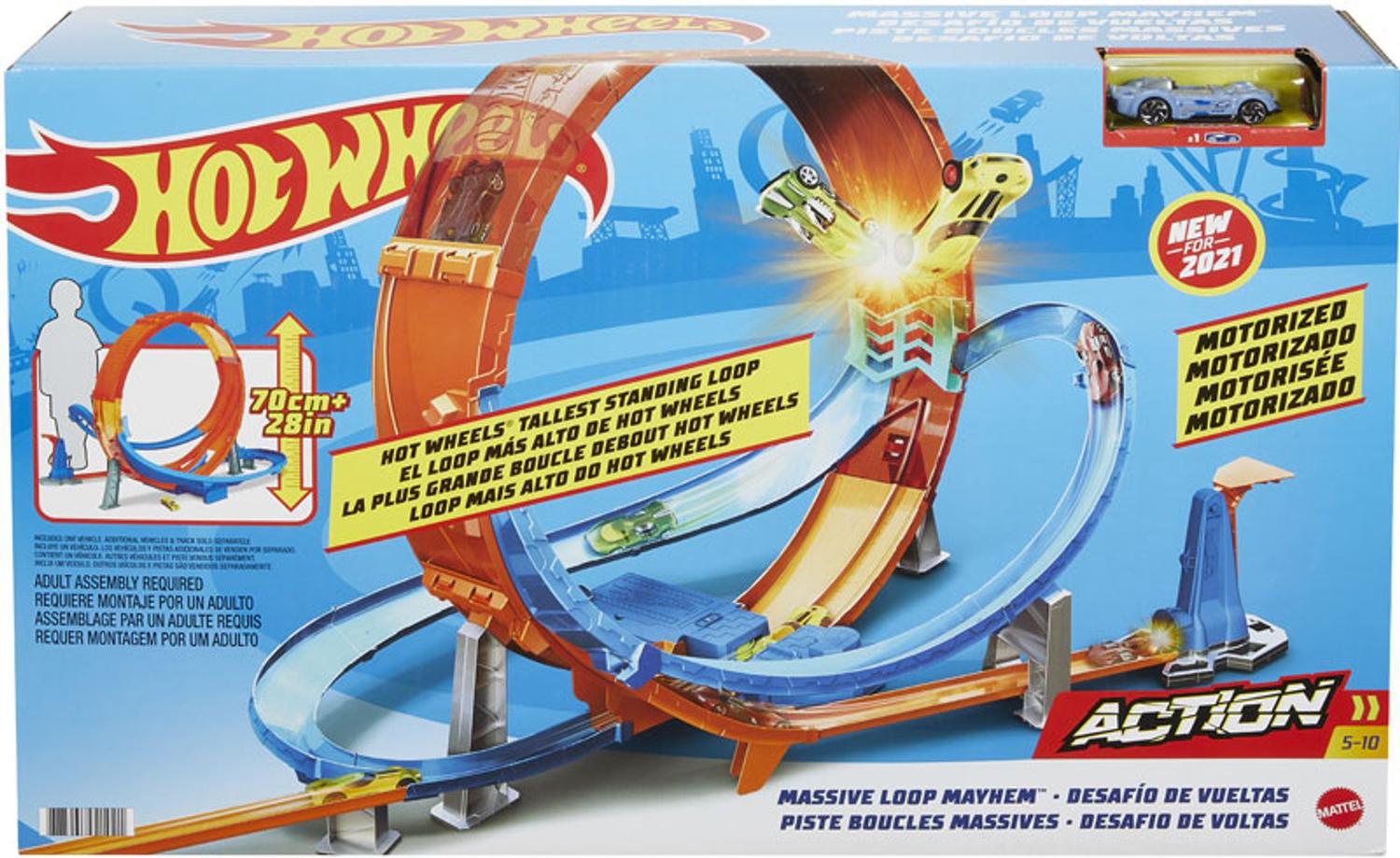 Pista Looping Motorizada Hot Wheels Desafio de Voltas Mattel Ri