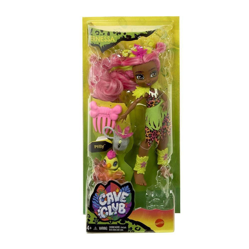 Boneca Cave Club Fernessa e Ptilly GNL82 Mattel - PBKIDS Brinquedos