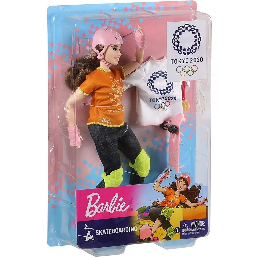 【はこぽす対応商品】 Boneca Morena Skatista 2020 Tokyo Olimpicos Jogos Barbie スポーツ
