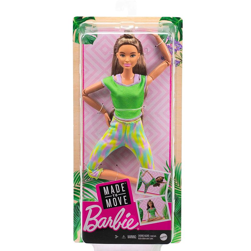 Boneca Barbie Feita Para Mexer Morena FTG80 Mattel - Ri Happy