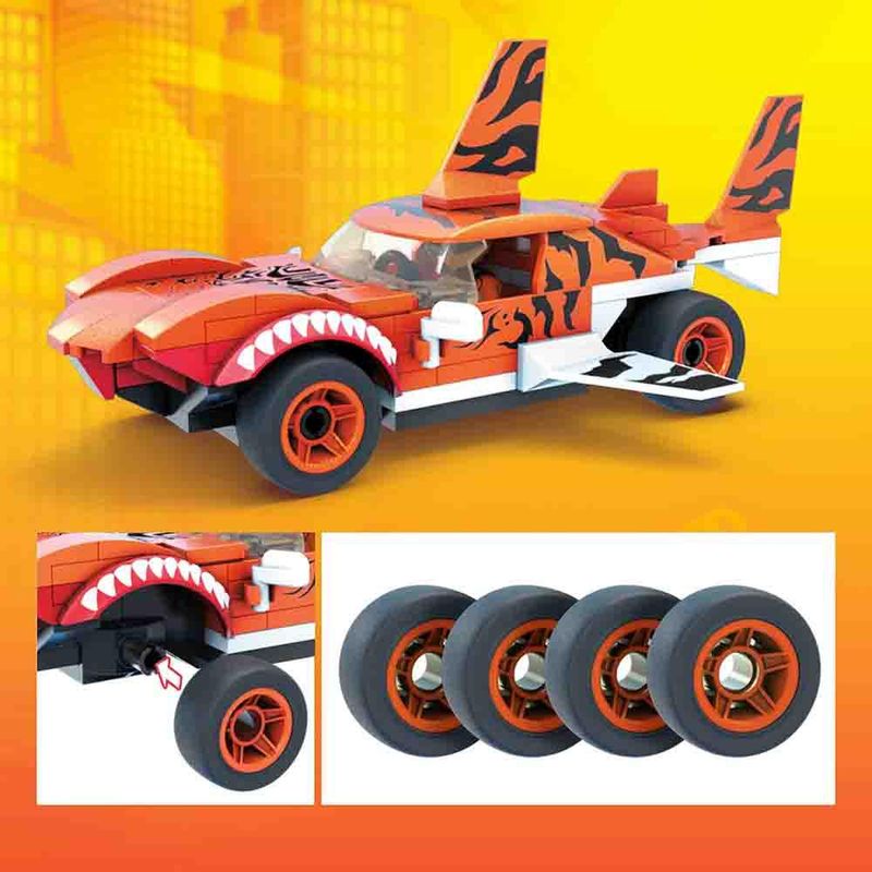 Blocos-de-Montar---Mattel---Hot-Wheels---Mega-Construx---Monster-Truck---Tiger-Shark---187-Pecas-3