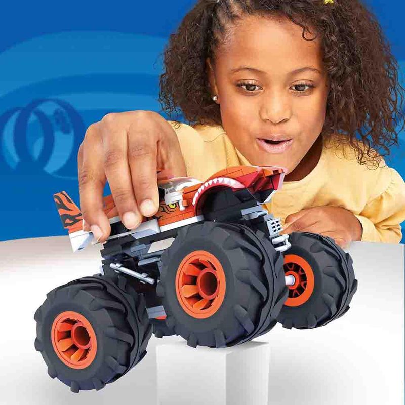 Blocos-de-Montar---Mattel---Hot-Wheels---Mega-Construx---Monster-Truck---Tiger-Shark---187-Pecas-5