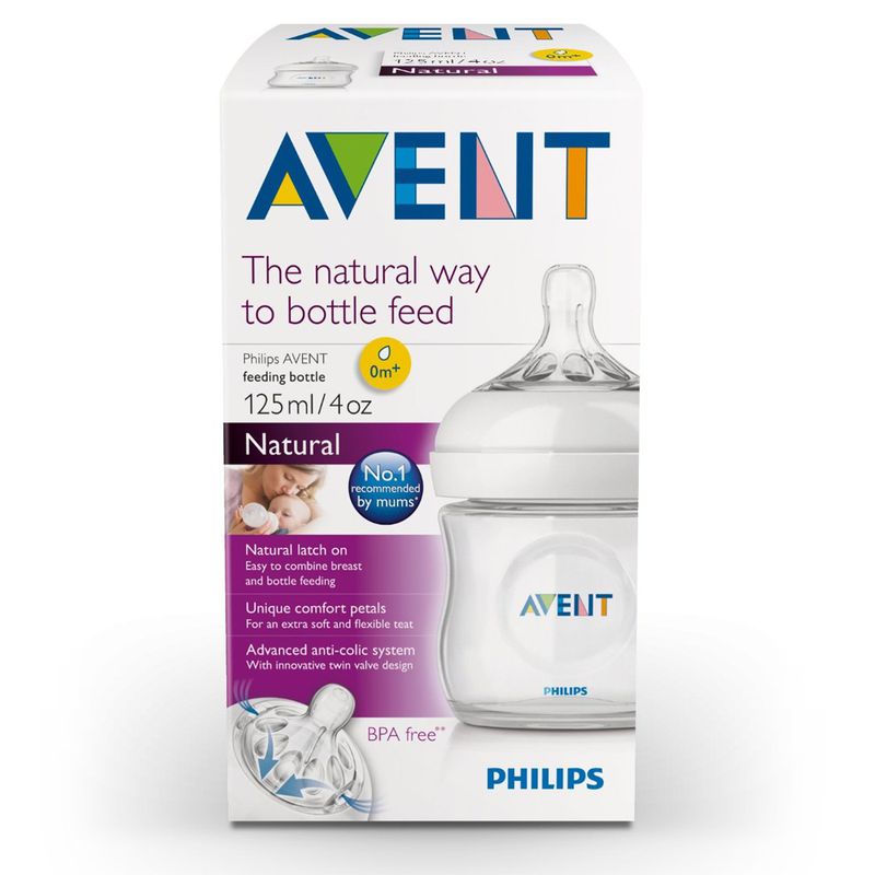 CaixaMamadeiraPetala125mlPhilipsAvent