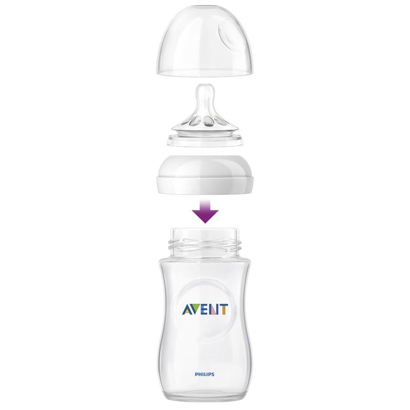 Montando-Mamadeira-Petala-260ml-Philips-Avent