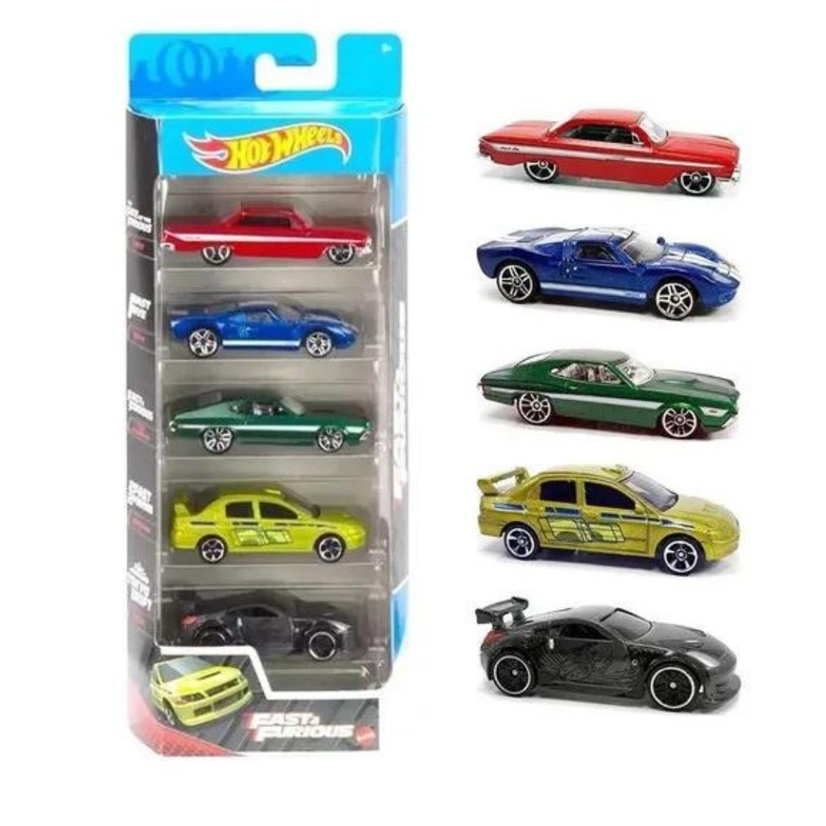 Hot Wheels - kit c/ 5 carrinhos - VELOZES E FURIOSOS - Ri Happy