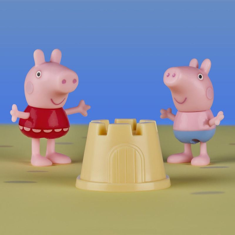 Mini-Veiculo-e-Figura---Peppa-Pig---Peppa-e-Sua-Minivan-na-Praia---Amarela---Hasbro-3