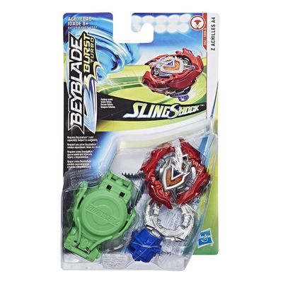 Beyblade Lançador Hasbro QuadStrike Zeal Achilles - Ri Happy