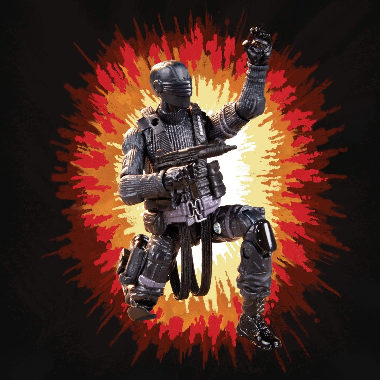 Figura G.I. Joe Retro Collection Snake Eyes - 3.75 Hasbro - Ri Happy