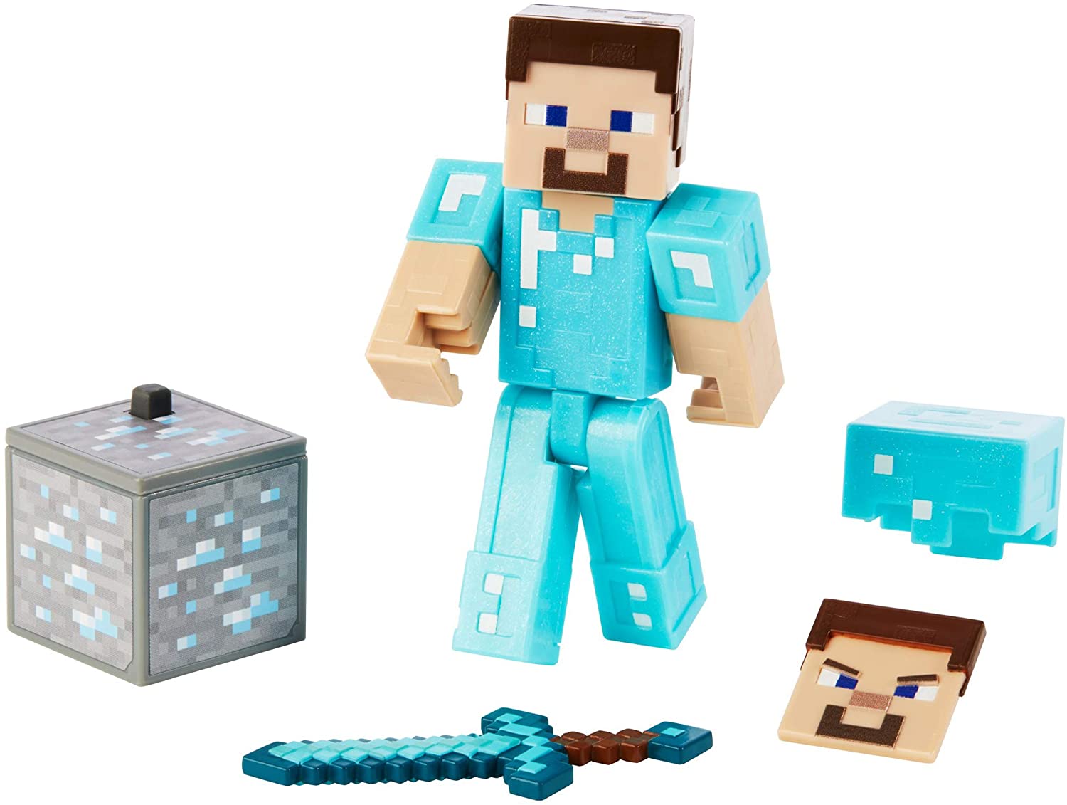 Minecraft - Boneco Steve Minerador Grande Dnh09 - MP Brinquedos