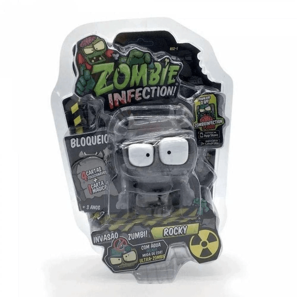 Zombie Infection Boneco Rocky Fun - PBKIDS Brinquedos
