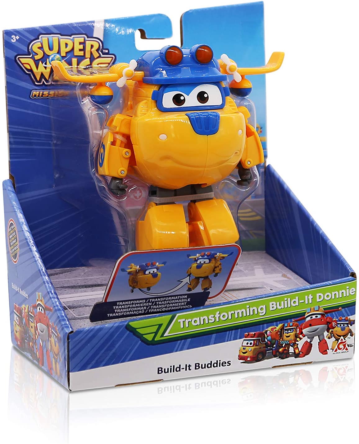 Super Wings Transforming Build-it Donnie Construtor Fun - Ri Happy
