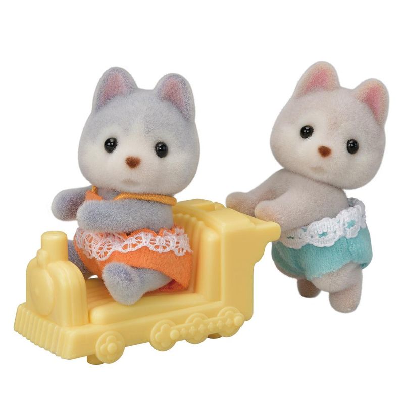 Conjunto-de-Figuras---Sylvanian-Families---Bebes-Huskys-Amber-e-Jeremy---Epoch-0