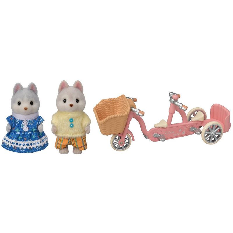 Conjunto-de-Bicicletas---Sylvanian-Families---Husky-Pauline-e-Husky-Hayden---Epoch-1