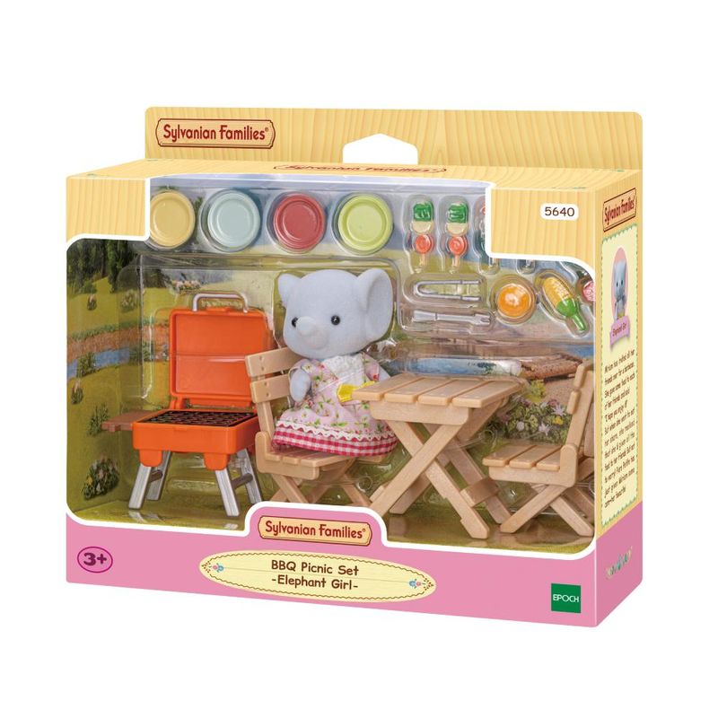 Conjunto-Piquenique-Churrasco---Sylvanian-Families---Elefante-Miriam---Epoch-2