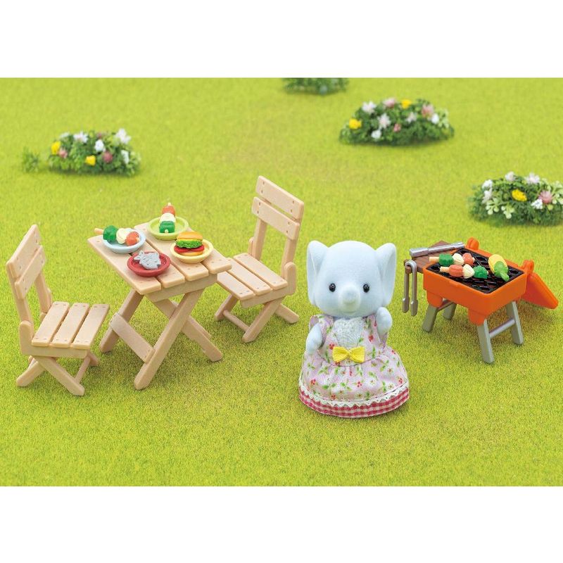 Conjunto-Piquenique-Churrasco---Sylvanian-Families---Elefante-Miriam---Epoch-3