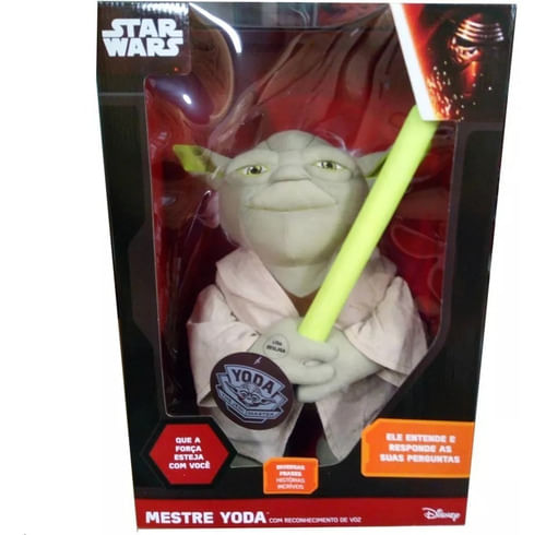 Pelucia Star Wars Mestre Yoda