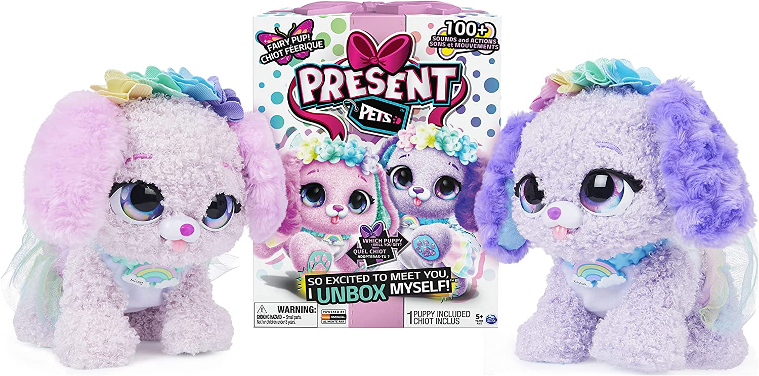 Present Pets Raimbow Glitter peluche interactive