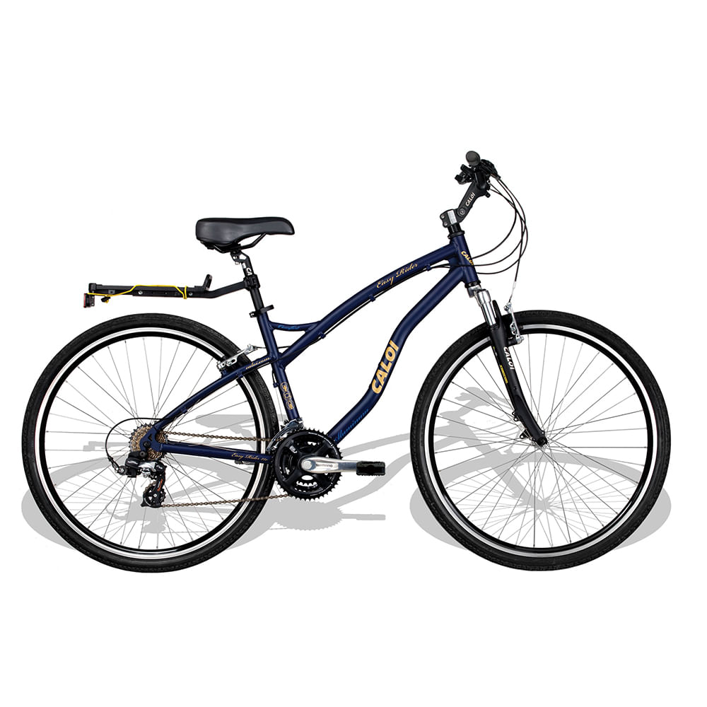 Confira Bicicleta Aro 700 Easy Rider Azul Caloi Rihappy Ri Happy