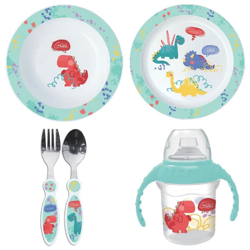 kit-minimi-copo-de-treinamento-bowl-e-prato-de-alimentacao-2-talheres-dino-azul_frente